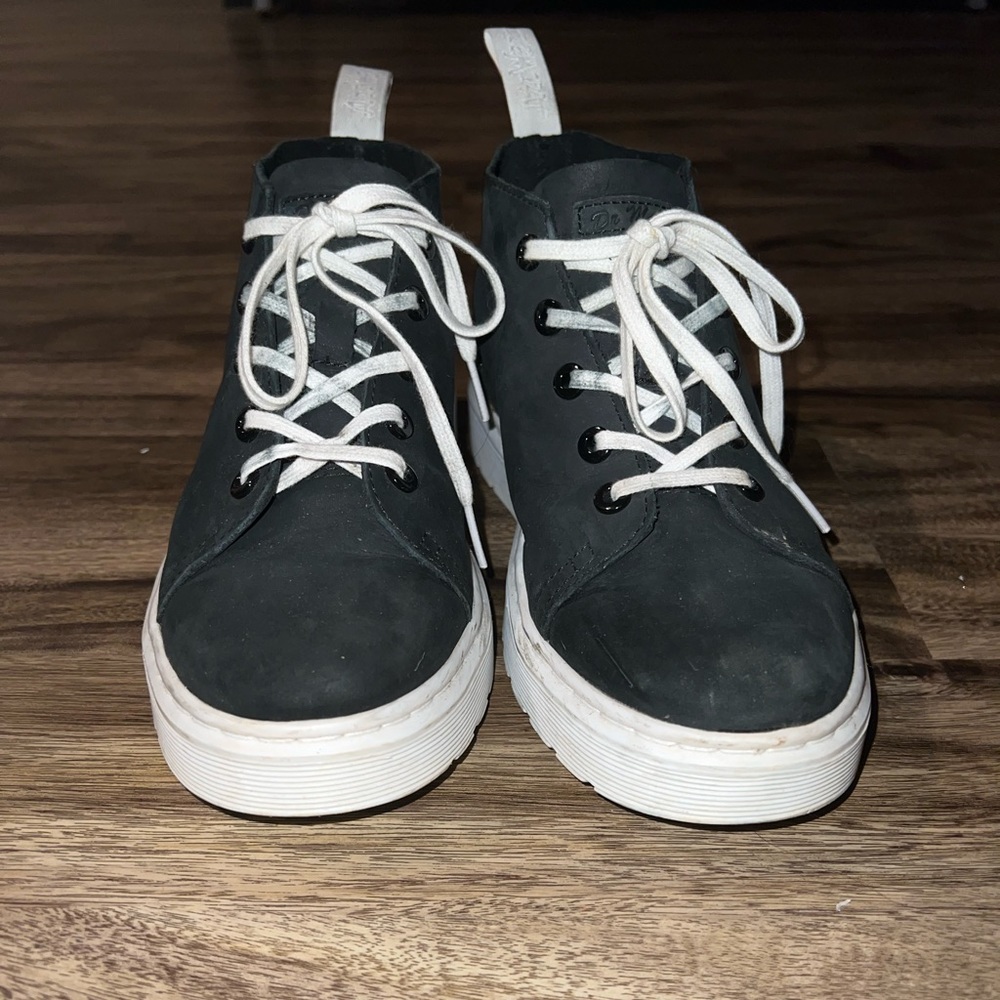 Black leather Doc Martens Sneakers